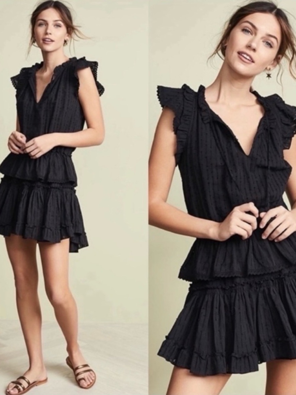 MISA Los Angeles Lilian Black Mini Dress